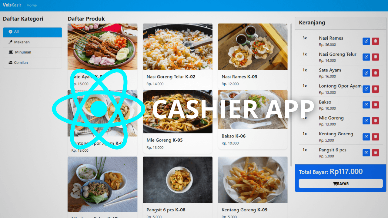 Cashier App (React JS)