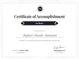 Go Certificate